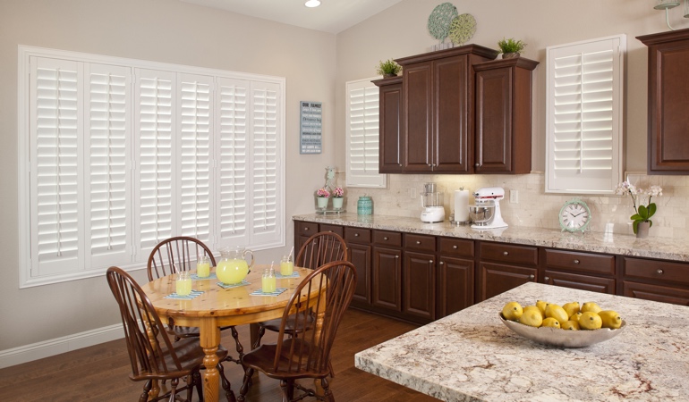 Polywood Shutters in Atlanta kitchen